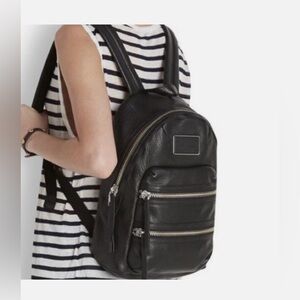 Marc by Marc Jacobs Black Leather DOMO BIKER BACKPACK